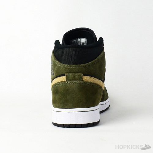 Air Jordan 1 Mid Military Olive (Premium Batch)
